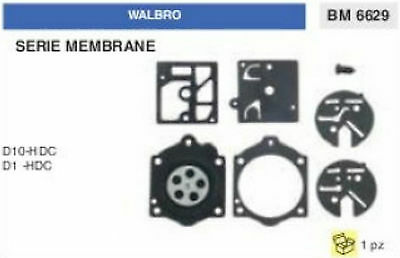 KIT SERIE MEMBRANE membrana CARBURATORE WALBRO D10-HDC D 10 HDC