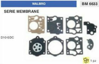 Kit serie membrane carburatore Walbro serie HDC, HDC-D10 Kit serie membrane carburatore Walbro serie HDC, HDC-D10