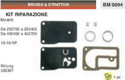 393397 SERIE MEMBRANE membrana CARBURATORE BRIGGS & STRATTON 16 18 HP CV
