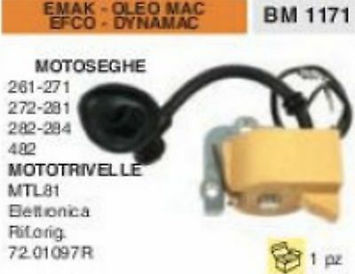 BOBINA MOTOSEGA MOTOTRIVELLA EMAK OLEO MAC EFCO DYNAMAC 261 271 272 281 282 MTL8