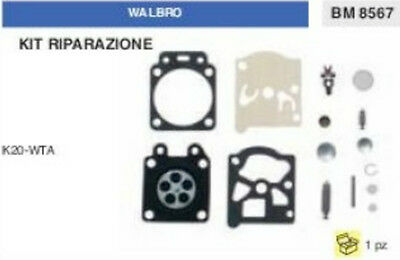 KIT RIPARAZIONE SERIE MEMBRANE membrana CARBURATORE WALBRO K20-WTA K20 WTA