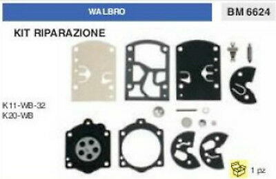KIT RIPARAZIONE SERIE MEMBRANE membrana CARBURATORE WALBRO K11-WB-32 K20-WB