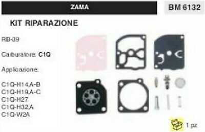 KIT RIPARAZIONE SERIE MEMBRANE membrana CARBURATORE C1Q ZAMA RB-39