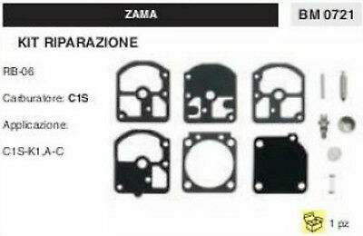KIT RIPARAZIONE SERIE MEMBRANE COMPLETO membrana CARBURATORE C1S ZAMA RB-06
