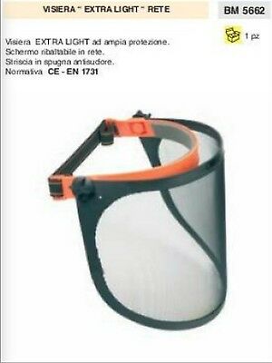 VISIERA PROTETTIVA DECESPUGLIATORE MOTOSEGA ULTRA LEGGERA OMOLOGATA CE-EN 1731