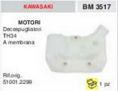 510012299 SERBATOIO BENZINA DECESPUGLIATORE KAWASAKI TH34 TH 34 A MEMBRANA