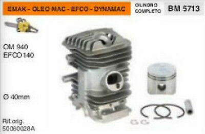 CILINDRO E PISTONE MOTOSEGA EMAK OLEO MAC 940 EFCO 140 DYNAMAC Ø 40 mm