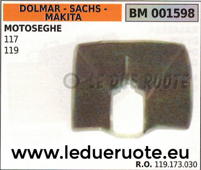 119173030 FILTRO ARIA COMPLETO MOTOSEGA DOLMAR SACHS MAKITA 117 119
