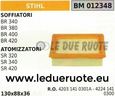 42031410301 FILTRO ARIA COMPLETO SOFFIATORE STIHL BR 340 380 400 420 130x88x36
