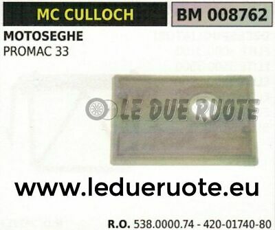 538000074 4200174080 FILTRO ARIA MOTOSEGA McCULLOCH PROMAC 33