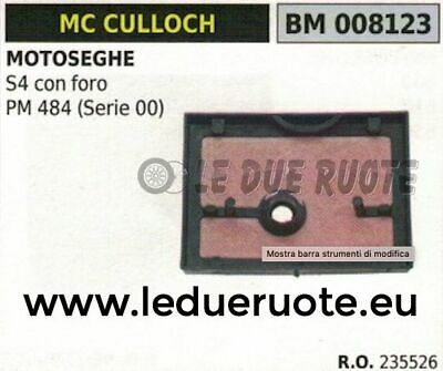 235526 FILTRO ARIA MOTOSEGA McCULLOCH S4 (con foro) PM484 PM 484