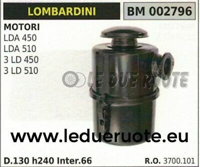 3700101 FILTRO ARIA MOTORE LOMBARDINI LDA 450 510 3LD 450 510 130x240x66