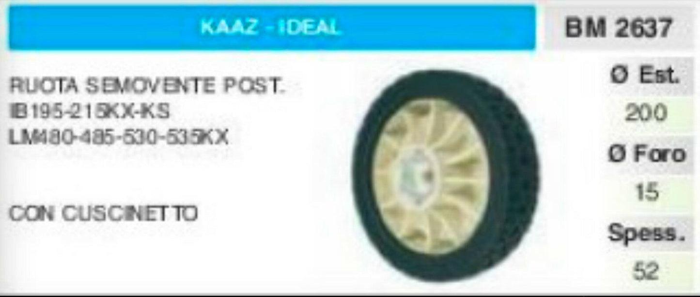 RUOTA semovente RASAERBA tosaerba KAAZ IDEAL IB 195 215 LM 480 485 530 535