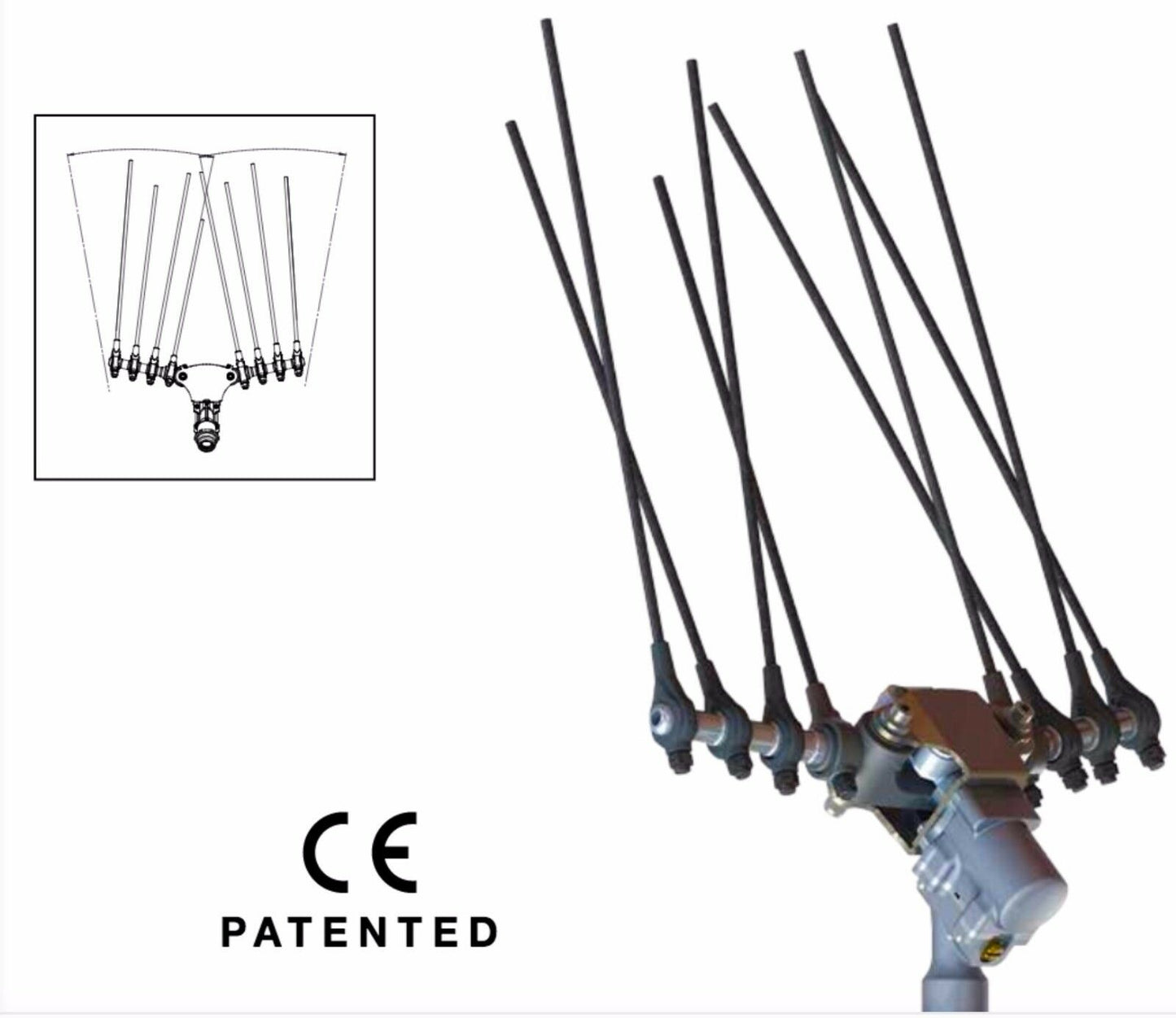 RASTRELLO PNEUMATICO ABACCHIATORE olive raccolta pettine MINELLI AIR 505