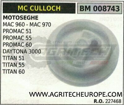 227468 PULEGGIA AVVIAMENTO MOTOSEGA McCULLOCH MAC 960 970 PROMAC 51 55 60