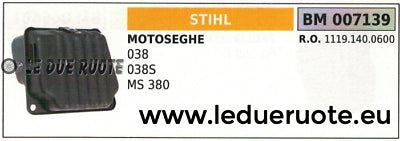11191400600 MARMITTA SCARICO SILENZIATORE MOTOSEGA STIHL 038 038S MS 380
