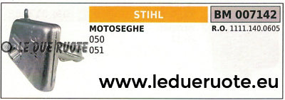 11111400605 MARMITTA SCARICO SILENZIATORE MOTOSEGA STIHL 050 051