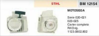 1123.0802.802 CARTER AVVIAMENTO COMPLETO MOTOSEGA STIHL SERIE 020 021 023 025