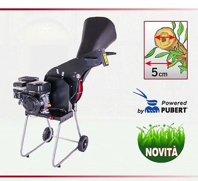 BIOCIPPATORE cippatore A SCOPPIO PUBERT 212cc 5cm taglio tramoggia inclusa IROKO