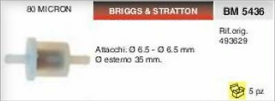 493629 FILTRO BENZINA BRIGGS & STRATTON Ø 6.5 - Ø 6.5 80 MICRON