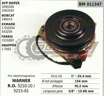 FRIZIONE ELETTROMAGNETICA WARNER 521010 521561 Ø154mm H76.2mm TRATTORINO