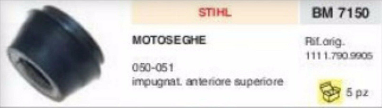 11117909905 ANTIVIBRANTE MOTOSEGA STIHL 050 051 vibrazione gommino vibrazioni