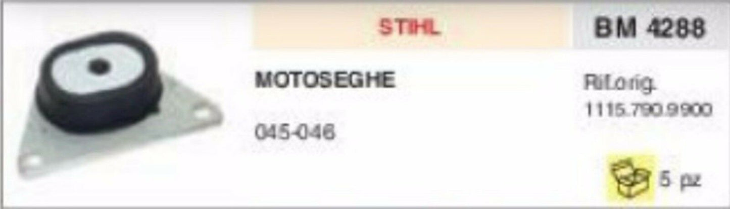 1115.790.9900 ANTIVIBRANTE MOTOSEGA STIHL 045 046 vibrazione gommino vibrazioni