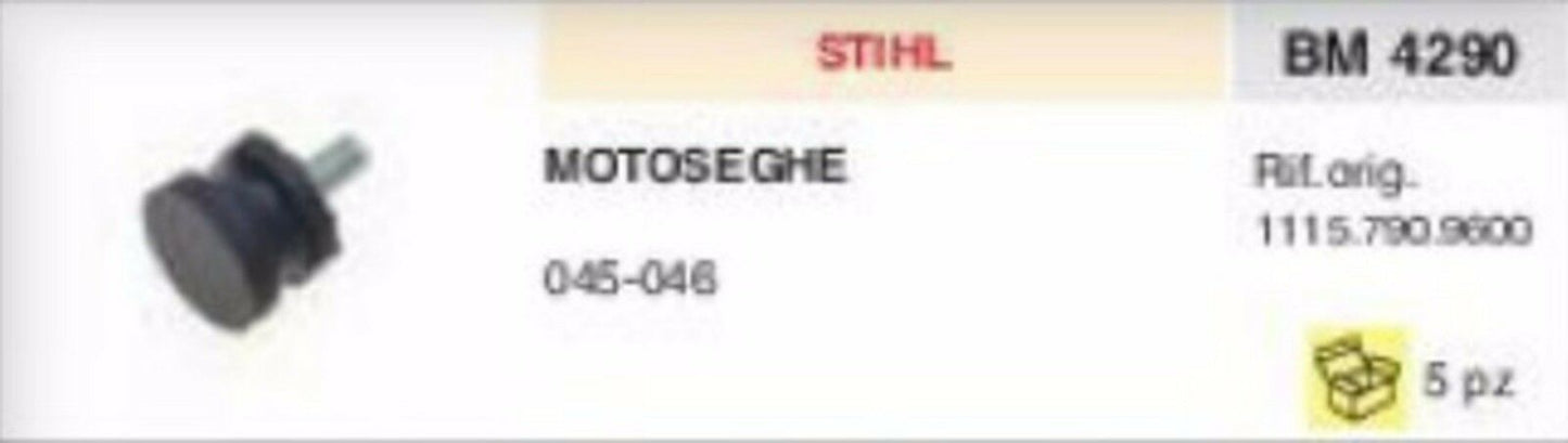 1115.790.9600 ANTIVIBRANTE MOTOSEGA STIHL 045 046 vibrazione gommino vibrazioni