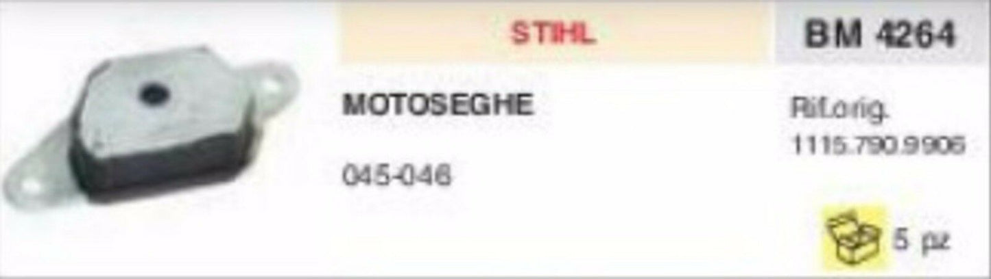 1115.790.9906 ANTIVIBRANTE MOTOSEGA STIHL 045 046 vibrazione gommino vibrazioni