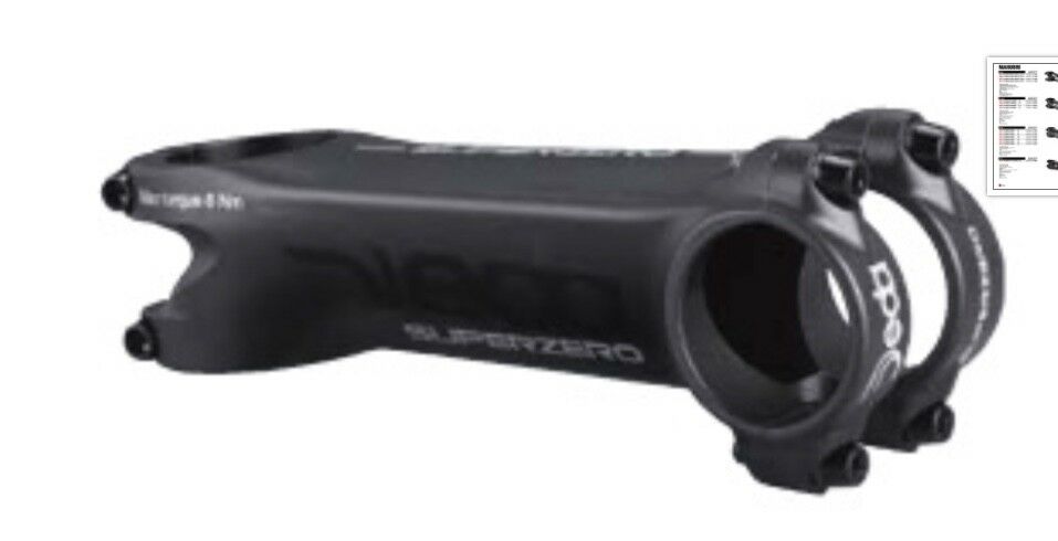 ATTACCO MANUBRIO BICICLETTA DEDA SUPERZERO SUPER0 POB 100 bici corsa gara
