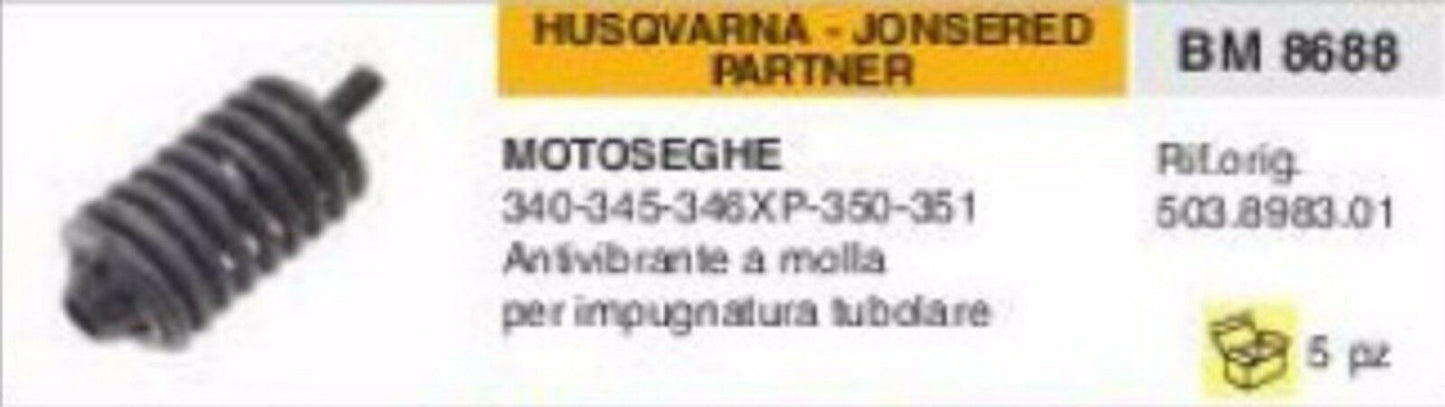 ANTIVIBRANTE MOLLA MOTOSEGA HUSQVARNA PARTNER JONSERED 340 345 346XP 350 351