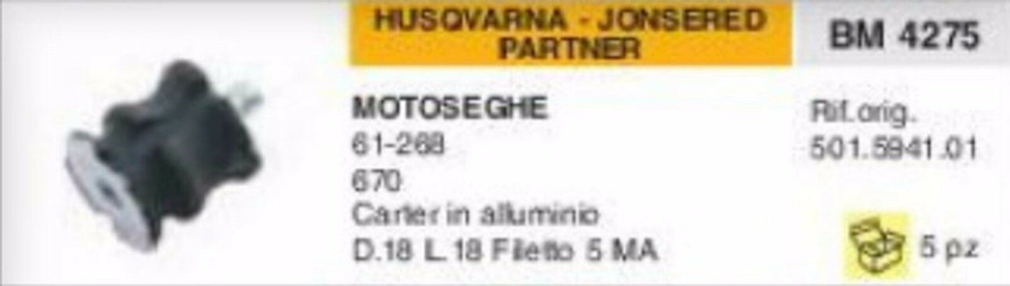 501.5941.01 ANTIVIBRANTE MOTOSEGA HUSQVARNA JONSERED PARTNER 61 268 670