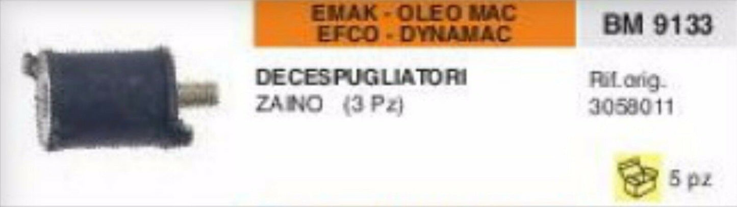 3058011 ANTIVIBRANTE DECESPUGLIATORE EMAK OLEOMAC EFCO DYNAMAC MODELLI A ZAINO