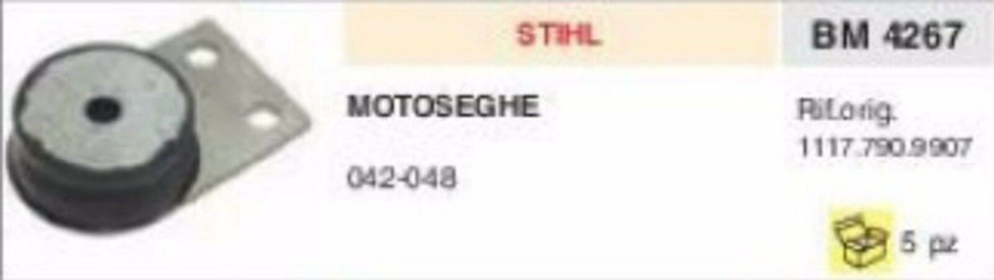 1117.790.9907 ANTIVIBRANTE MOTOSEGA STIHL 042 048 vibrazione gommino