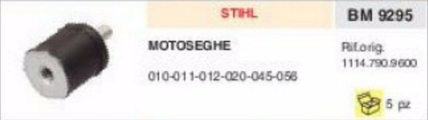1114.790.9600 ANTIVIBRANTE MOTOSEGA STIHL 010 011 012 020 045 056 vibrazione