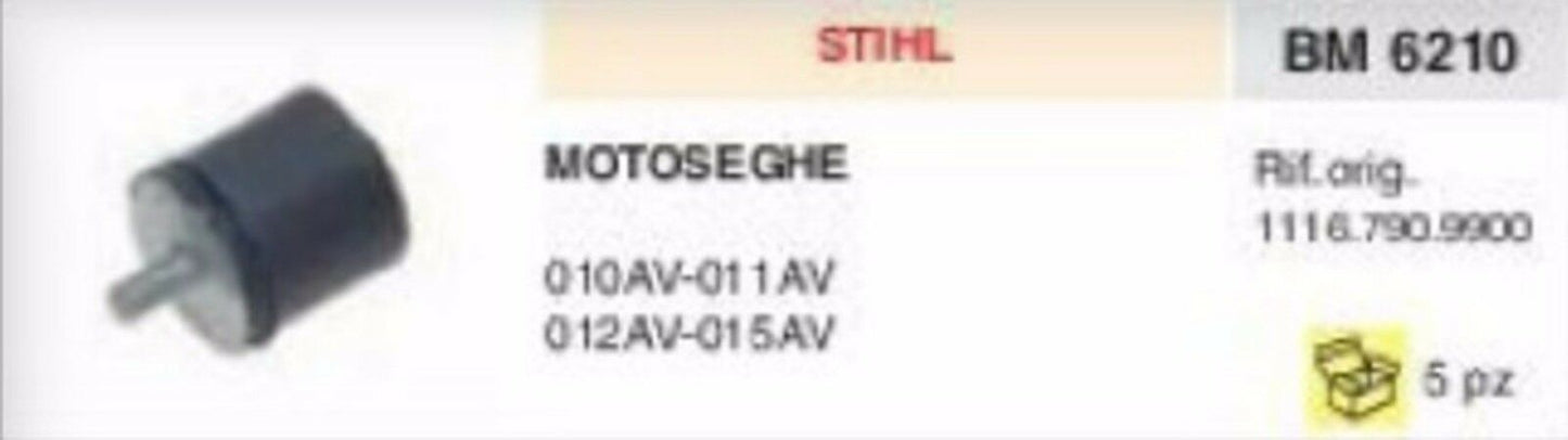 11167909900 ANTIVIBRANTE MOTOSEGA STIHL 010AV 011AV 012AV 015AV 010 011 012 015
