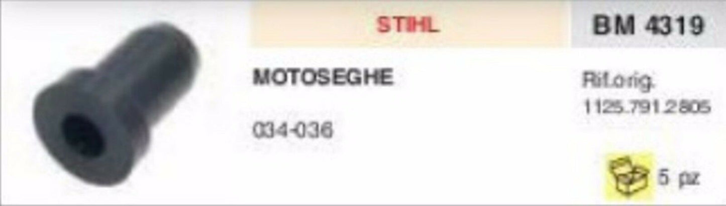 1125.791.805 ANTIVIBRANTE MOTOSEGA STIHL 034 036 vibrazione gommino