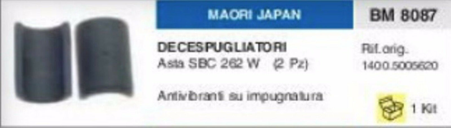 ANTIVIBRANTE impugnatura DECESPUGLIATORE MAORI JAPAN ASTA SBC 262 L W vibrazionI