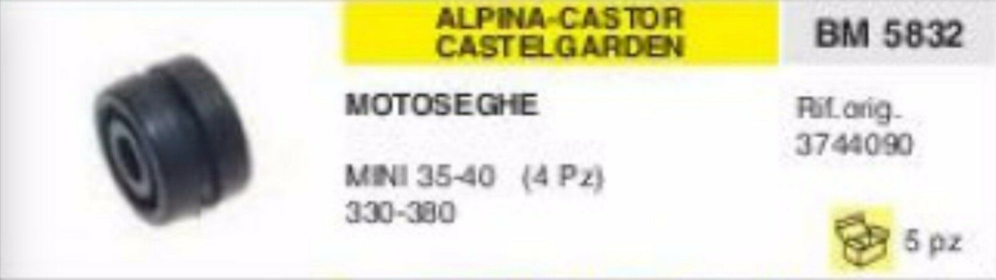3744090 ANTIVIBRANTE MOTOSEGA ALPINA CASTOR CASTELGARDEN MINI 35 40 330 380