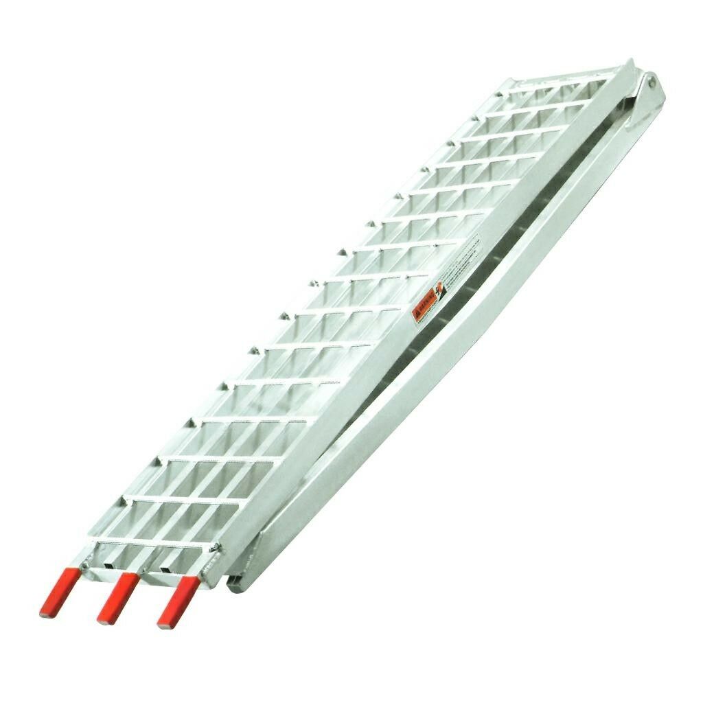 COPPIA RAMPE DI CARICO PROFESSIONALI PIEGHEVOLI 226CM PORTATA 680KG rampa
