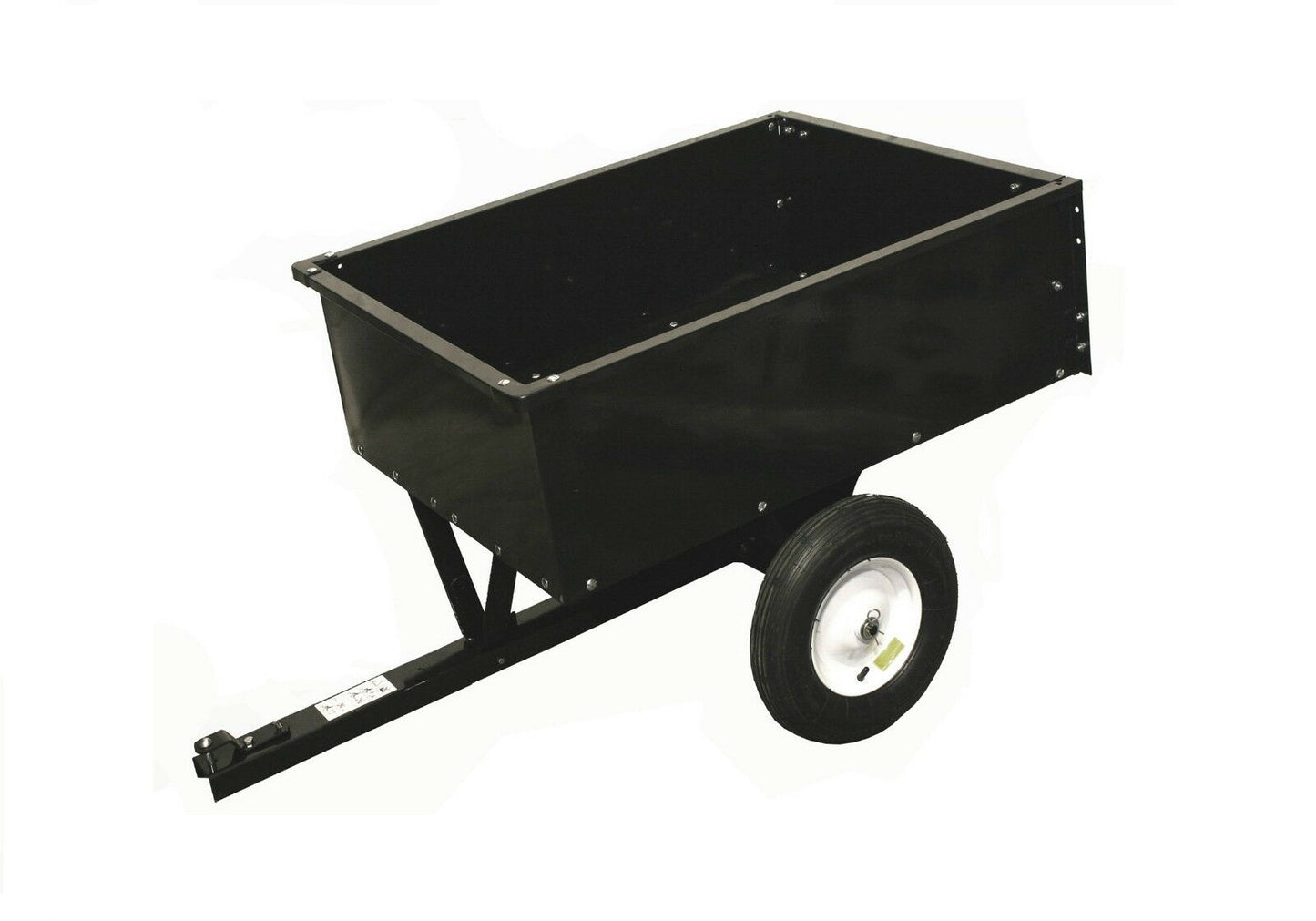 CARRELLO RIMORCHIO zincato 500L 122x85x37 cm CASSONE RIBALTABILE SPON ESTRAIBILE