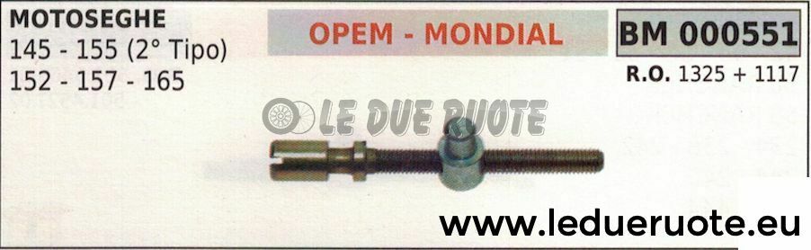 1325 + 1117 TENDICATENA TIRACATENA MOTOSEGA OPEM MONDIAL 145 155 152 157 165