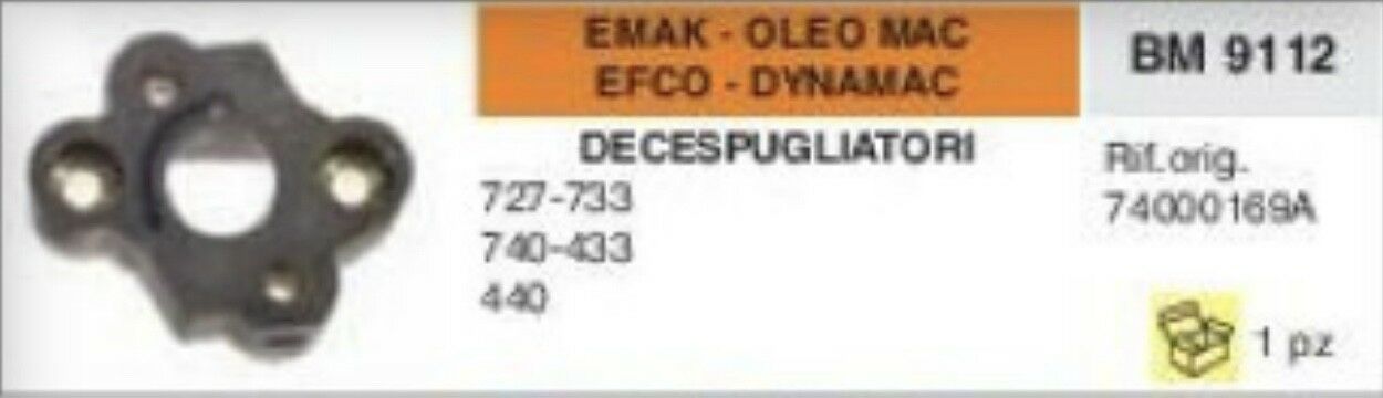 COLLETTORE FLANGIA DECESPUGLIATORE DYNAMAC EFCO OLEOMAC EMAK 727 733 740 433 440