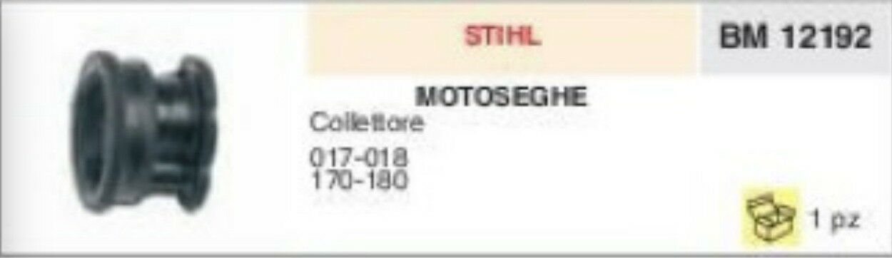 COLLETTORE ASPIRAZIONE FLANGIA TERMICA MOTOSEGA STIHL 017 018 170 180 ADATTABILE