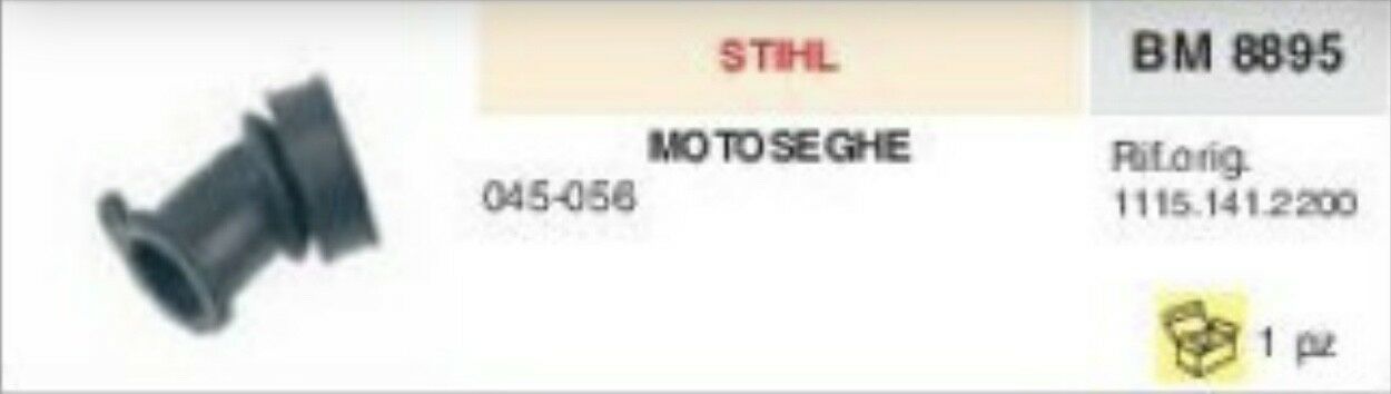 COLLETTORE ASPIRAZIONE FLANGIA TERMICA MOTOSEGA STIHL 045 056 ADATTABILE