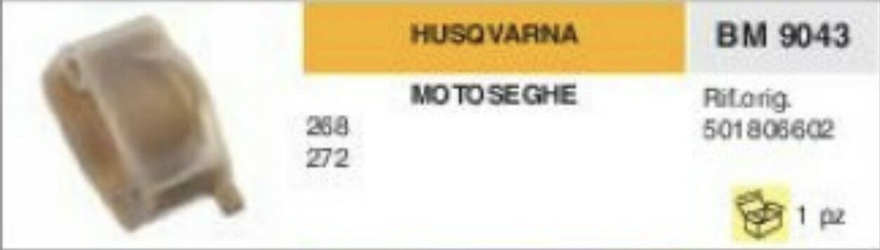 501806602 COLLETTORE ASPIRAZIONE MOTOSEGA HUSQVARNA 268 272