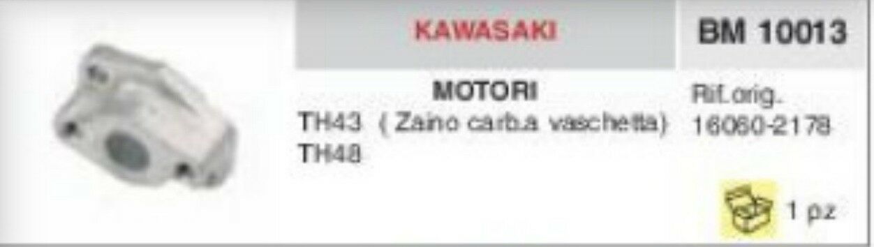 16060-2178 COLLETTORE ASPIRAZIONE FLANGIA TERMICA MOTORE KAWASAKI TH43 TH48