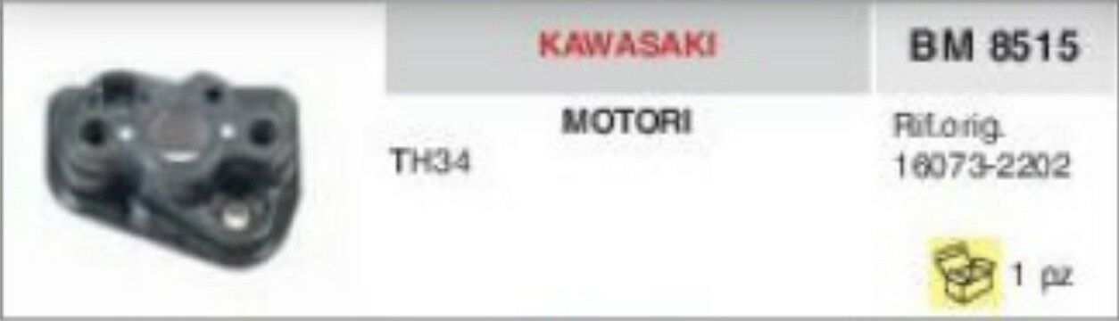 16073-2202 COLLETTORE ASPIRAZIONE FLANGIA TERMICA OROGINALE KAWASAKI TH34 TH 34