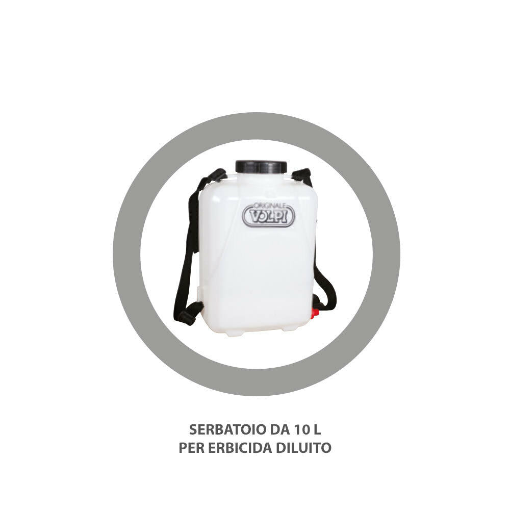 MICRONIZZATORE ELETTRICO A BATTERIA VOLPI diserbo professionale diserbante 10L