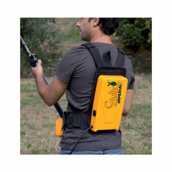 SCUOTITORE OLIVE ulivi ELETTRICO 48V VOLPI IMPERIAL + BATTERIA A LITIO zaino